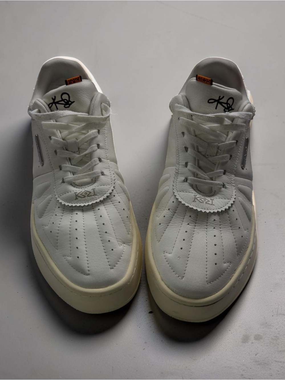 Kozi White Low Top Sneakers Size 12Leather Casual Streetwear Shoes
